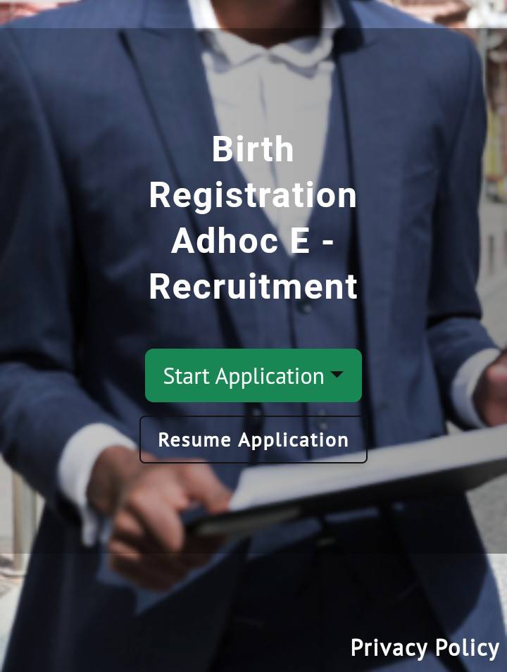 NPC e-birth registration application portal